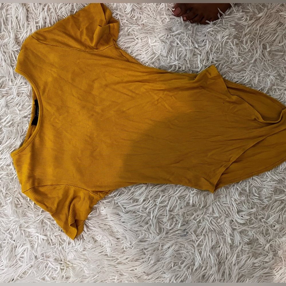yellow one piece top